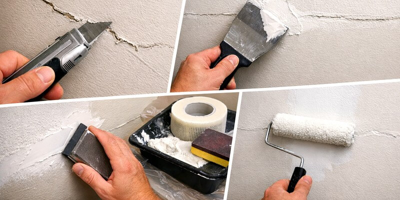 Comment réparer les fissures plaque de plâtre